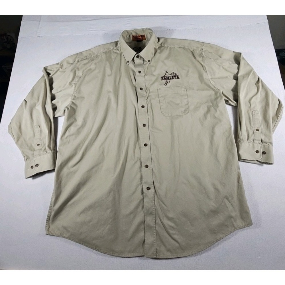 Hamley & Co. Mens 2XL Long Sleeve Button Down Hamley Logo Western Shirt